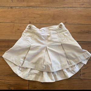 Girls Size 5 Pleated Khaki Skirt